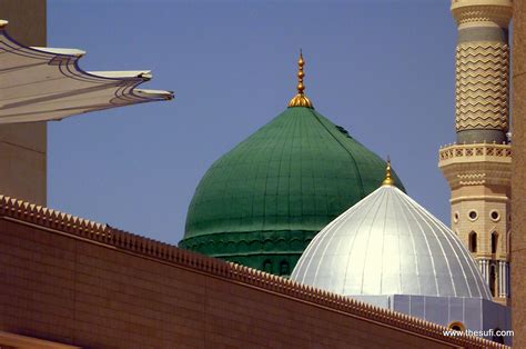 Green dome of Masjid-e-Nabwi Medina Munawara – TheSufi.com