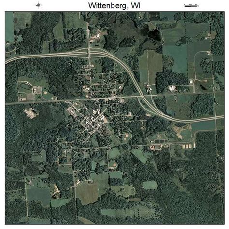 Aerial Photography Map of Wittenberg, WI Wisconsin