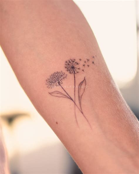 Dandelion Tattoo With Quote