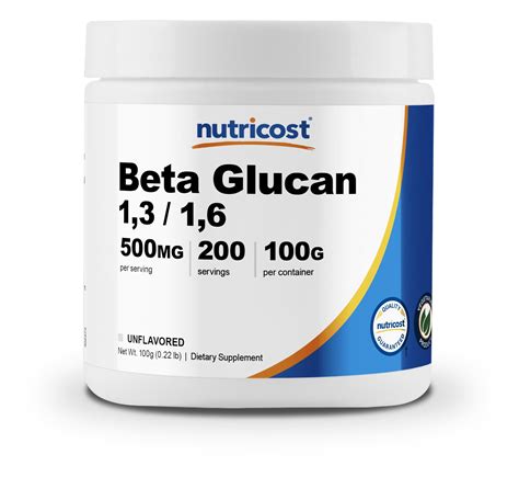 Nutricost Beta Glucan Powder 100 Grams (200 Servings) - Walmart.com - Walmart.com