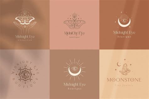 Mysterious Logos Collection. Fully editable Pre-made Logo | Etsy #Crystal #Esoteric #Bohemian # ...