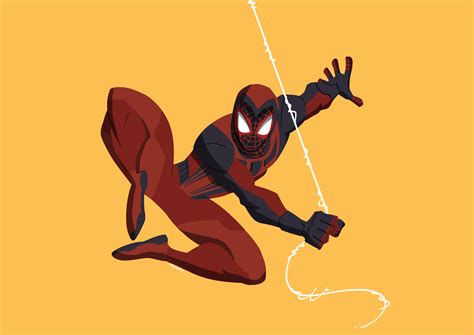 Spider-Man: Miles Morales - Crimson Cowl Suit by Fiqllency on DeviantArt