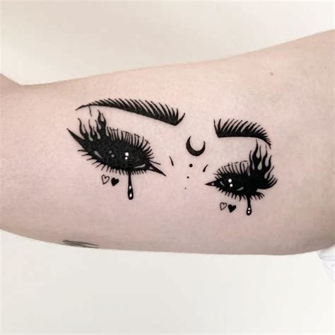 Pin by Cii Dii on Tattoos | Black eye tattoo, Back of neck tattoo, Eye tattoo