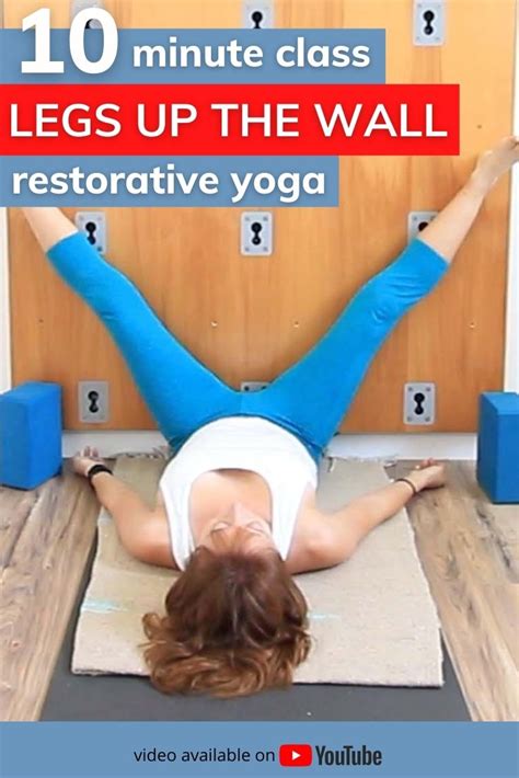 10 minute legs up the wall yoga restorative yoga - Di Hickman