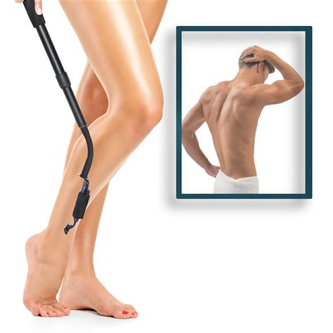 Razorba Back Shaver For Men Razor Extension Ergonomic Manscape Yeti Leg Back Shavers For Men Men ...