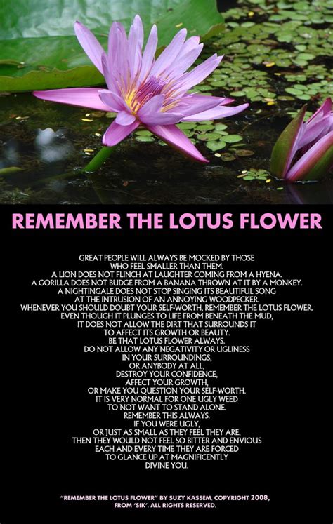 Lotus Flower Poems Quotes. QuotesGram