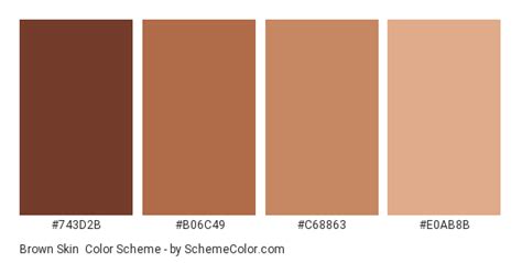 Brown Skin Color Scheme » Brown » SchemeColor.com