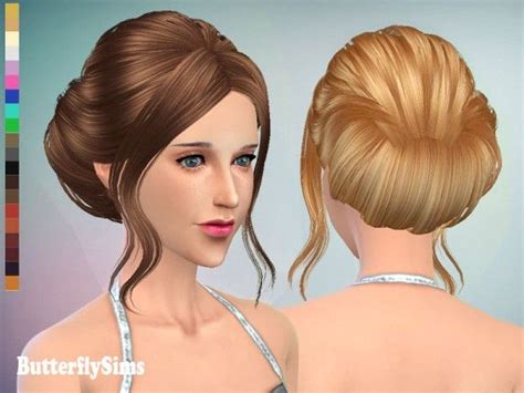 Butterflysims: Hair 085 • Sims 4 Downloads | Sims 4 curly hair, Sims ...