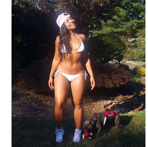 Ashanti in White Bikini: Instagram -04 | GotCeleb