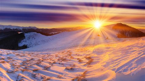 🔥 Download Snow Winter Sky Clouds HDr Sunset Sunrise Wallpaper ...