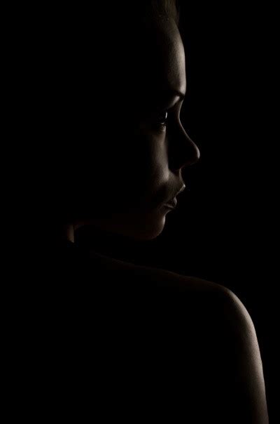 Dark portrait of a girl light. - ViewBug.com