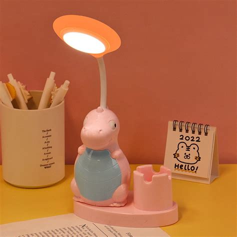 Dinosaur Led Lamp Eye Protection Illumination Dinosaur Led Reading Lamp with Pen | eBay