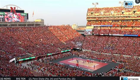 92k Fans Pack Nebraska Football Stadium For Women's Volleyball Game, Break World Record For ...