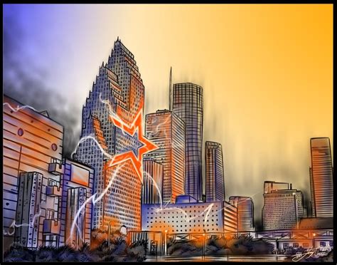 Houston Astros Final 01 by jonnyyG | Houston skyline, Skyline drawing ...