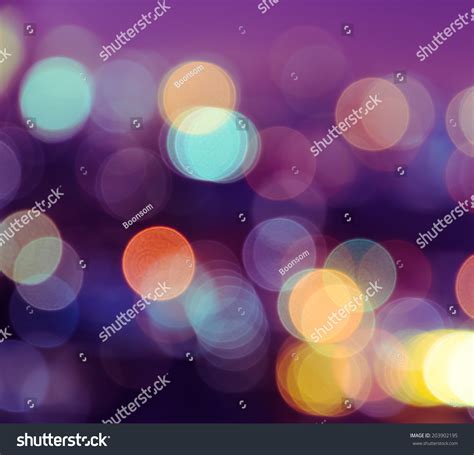 Colorful Bokeh City Lights Background Stock Photo 203902195 | Shutterstock