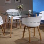 Modern Dining Table Design With Glass Top - Dining Table With Glass Price Malaysia