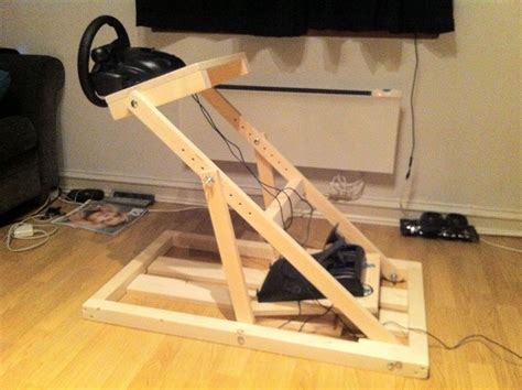 Wood Diy Racing Wheel Stand - Do It Yourself