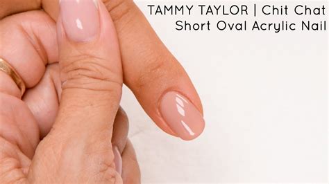 Oval Short Acrylic Nails - Tips Color Short Acrylic Nails