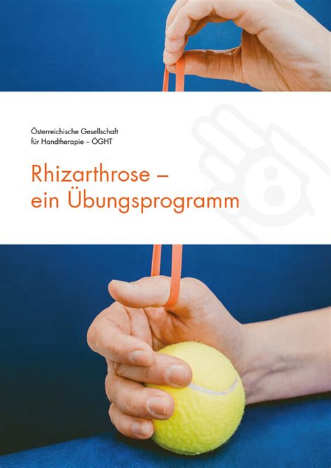 Rhizarthrose – ein Übungsprogramm – ÖGHT – Österreichische Gesellschaft für Handtherapie