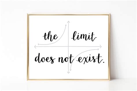 The Limit Does Not Exist Digital File, Printable, Instant Download 8x10 & 5x7 Motivational Quote ...