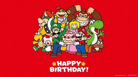 2017 Happy Birthday Mario wallpaper | Happy birthday gamer, Birthday, Happy birthday