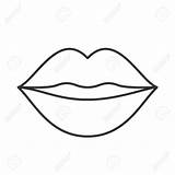Download High Quality lips clipart Outline Transparent PNG Images  Art sketch template