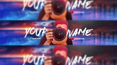 Free Vlogger Style Banner Template - YouTube