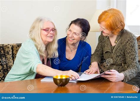 Adult Women Friends Chatting at the Living Area Stock Photo - Image of explaining, group: 53074540