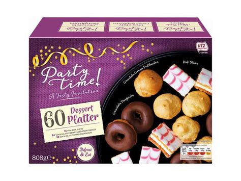 Partytime 60 Piece Dessert Platter, £3.99 at Lidl