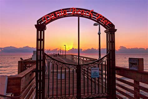 Dania Beach Fishing Pier Gate Photograph by Lee Smith - Fine Art America