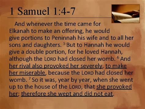 Hannah s Prayer 1 Samuel 1 1 Samuel