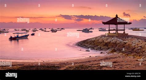 Sanur Beach at sunrise, Bali, Indonesia Stock Photo - Alamy