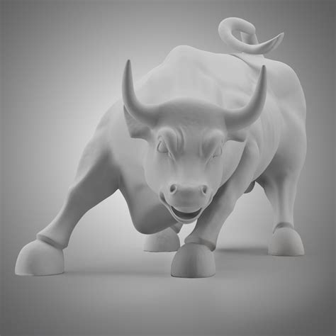 3d wall street bull model