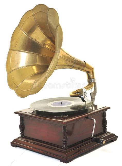 Vintage Gramophone with Horn Speaker