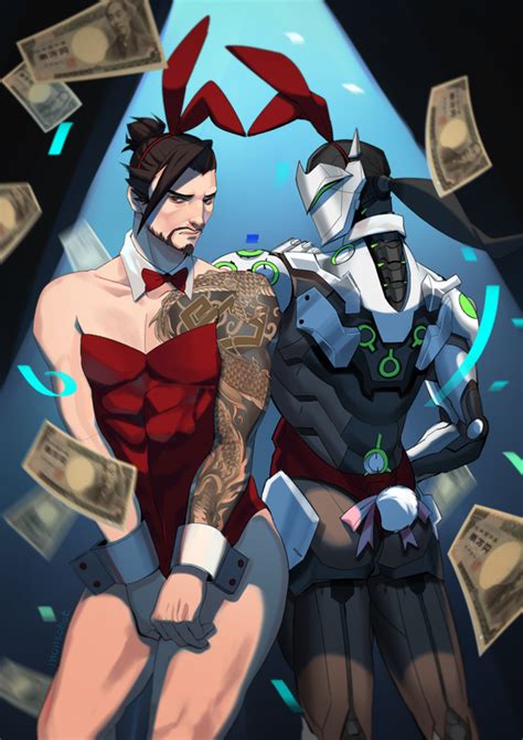 C: Overwatch Genji x Hanzo by Monsohot.deviantart.com on @DeviantArt | Anime figuren, Figur ...