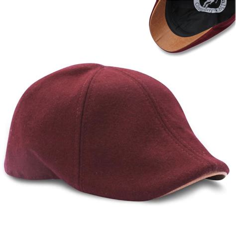 'The Kenmore' Scally Cap - Crimson with Brown Brim - The Original Scally Caps | Boston Scally Co ...