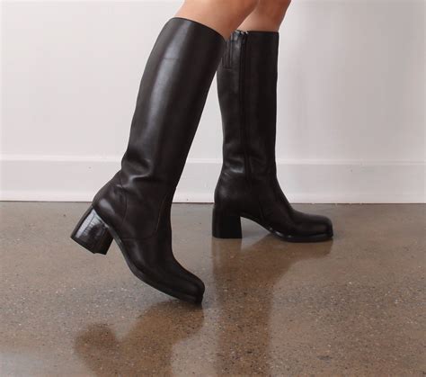 90s Leather Boots — Wornable