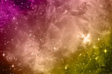 Magenta Yellow Galaxy Space Background Graphic by Rizu Designs · Creative Fabrica