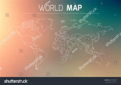 Political World Map Country Borders 스톡 벡터(로열티 프리) 457408837 | Shutterstock