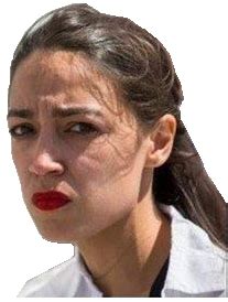 AOC crying transparent Blank Template - Imgflip