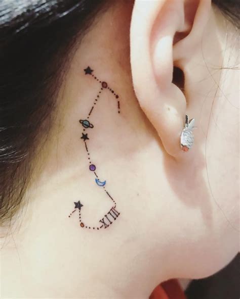 25 Scorpio Constellation Tattoo Designs, Ideas and Meanings - Tattoo Me Now