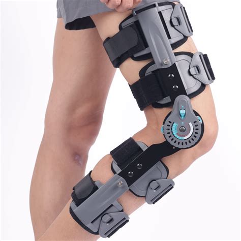 Komzer Hinged Knee Brace ROM Post OP Knee Immobilizer Leg Braces Orthopedic Patella Knee Brace ...