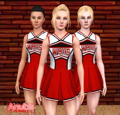 My Sims 3 Blog: Glee's Cheerleader Uniform ~ Teens-to-Adults by ...