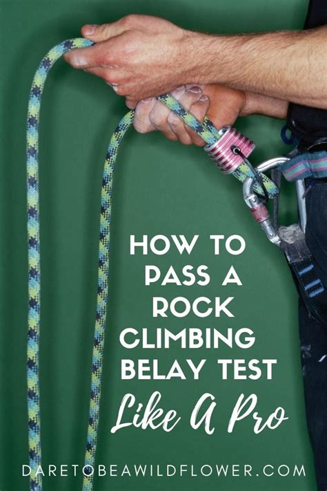 How To Pass A Rock Climbing Belay Test Like A Pro in 2020 | Rock ...