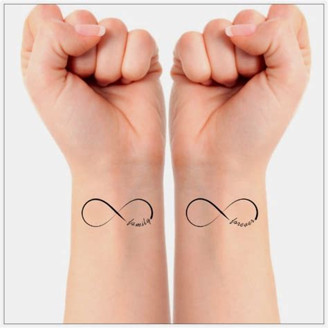 Temporary Tattoo 2 Infinity Family Forever Waterproof Thin - Etsy Australia