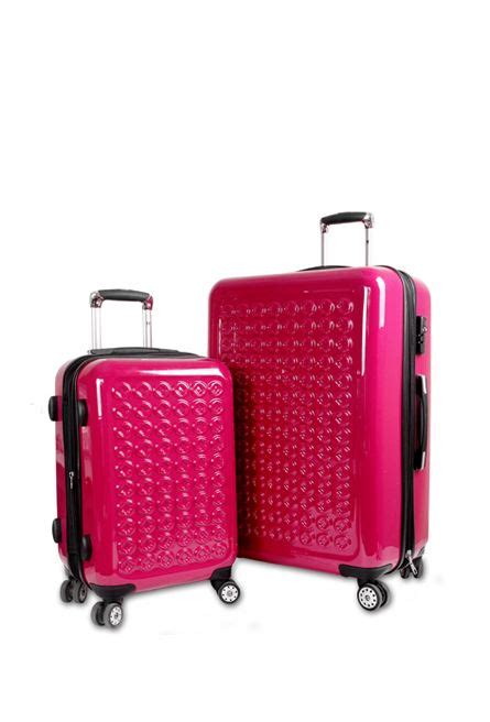 JONIT 2 pcs 20" & 28" polycarbonate luggage set with new color Pink http://jworldstore.com ...