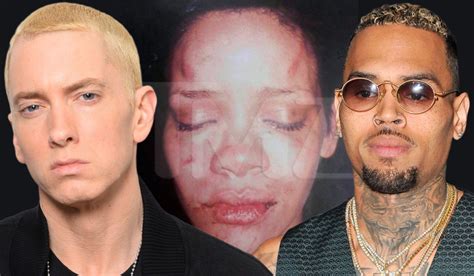 Leaked Eminem lyrics suggest that rapper sided with Chris Brown over Rihanna assault - Extra.ie