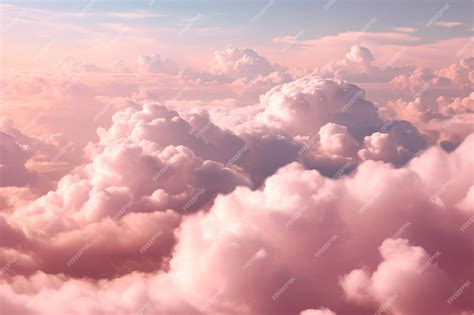 Premium AI Image | Pink clouds in the sky wallpaper