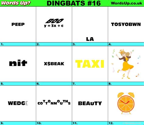 Printable Logic Puzzle Dingbat Rebus Puzzles Dingbats S Rebus Puzzle - Printable Dingbat Puzzles ...