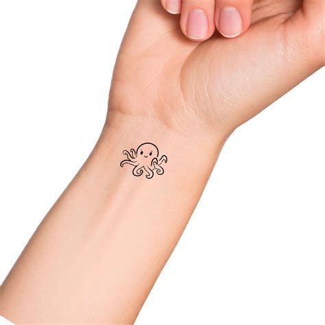 Cute Octopus Temporary Tattoo - Etsy